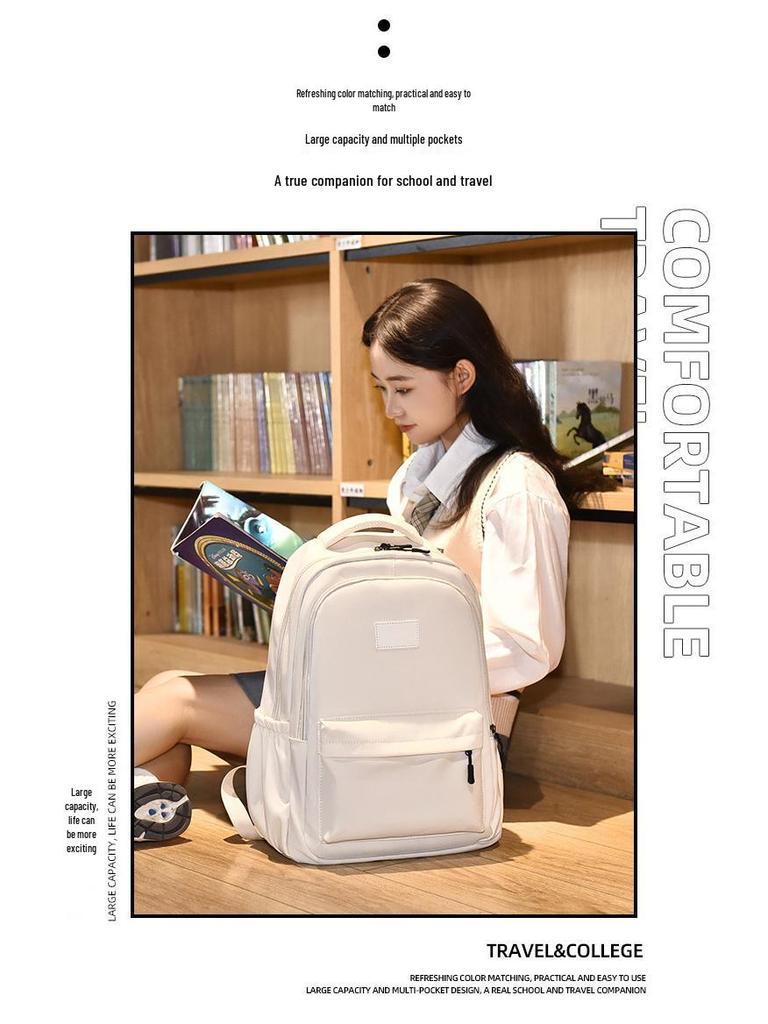 Trendy Japanese Korean Style Large Capacity School Backpack for Teens