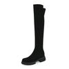 New Women's Suede Over-knee Boots Thick-soled Non-slip Large-size Sleeve Women's Boots Autumn and Winter European and American Rubber-soled Wom