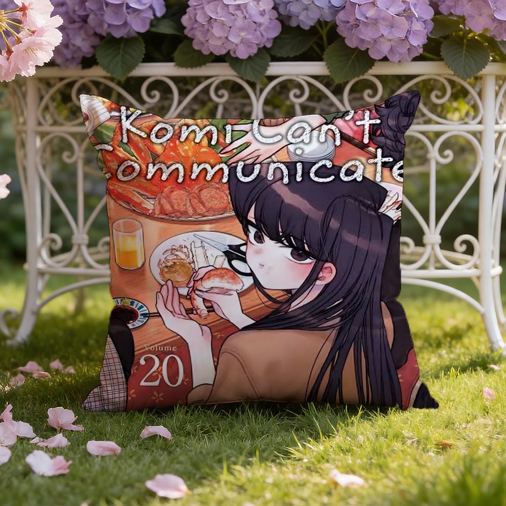 

K-Komi Can t Communicate Cushion Cover Home & Car Dual-Scene Pillow Cover: Reversible for Premium Comfort 30cmx30cm