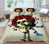 3D Duvet Cover Skeleton Home Bedding Set Microfiber Polyester Children Teen King Double Size Cool Quilt Cover
