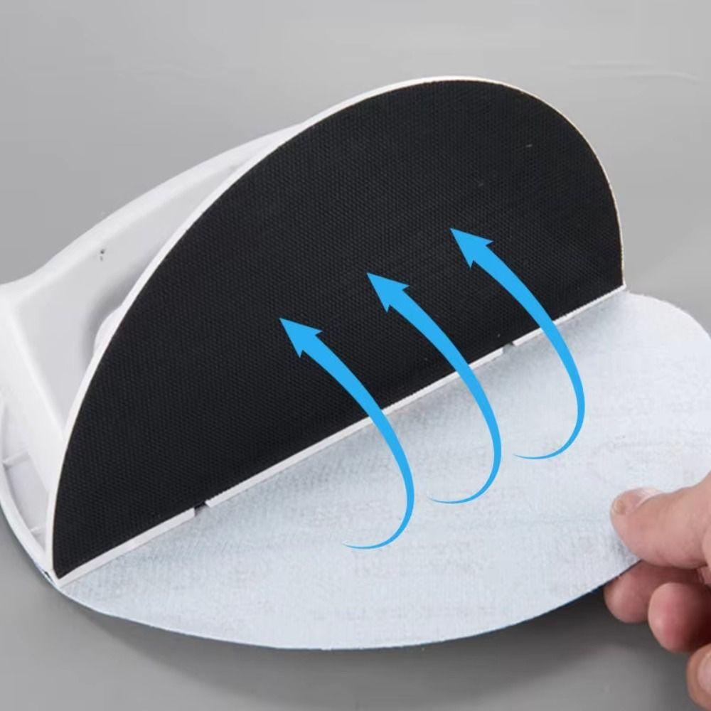 Self-Adhesive Semi Circular Angle Sanding Tool Multifunctional Durable Hand Grinding Board Reusable Right Angle Design