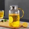 Multiple Capacity Cold Water Bottles Water Kettle Beverage Pot Exquisite Glassware Large Capacity Cold Brewing Pot with Handle