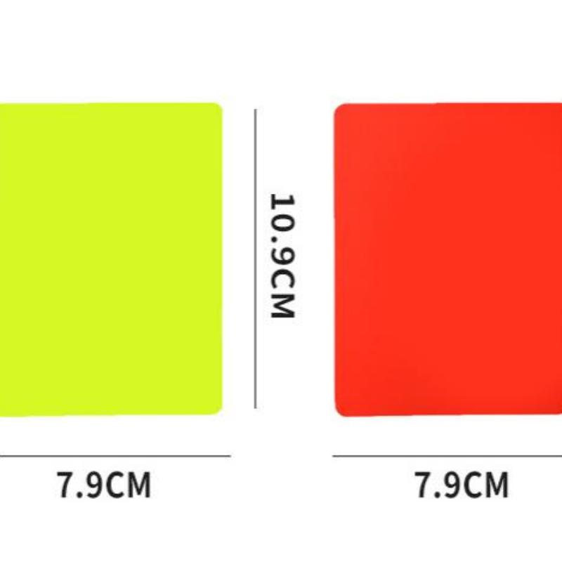 Soccer Referee Red Yellow Cards Set with PU Wallet Football Match Referee Tool