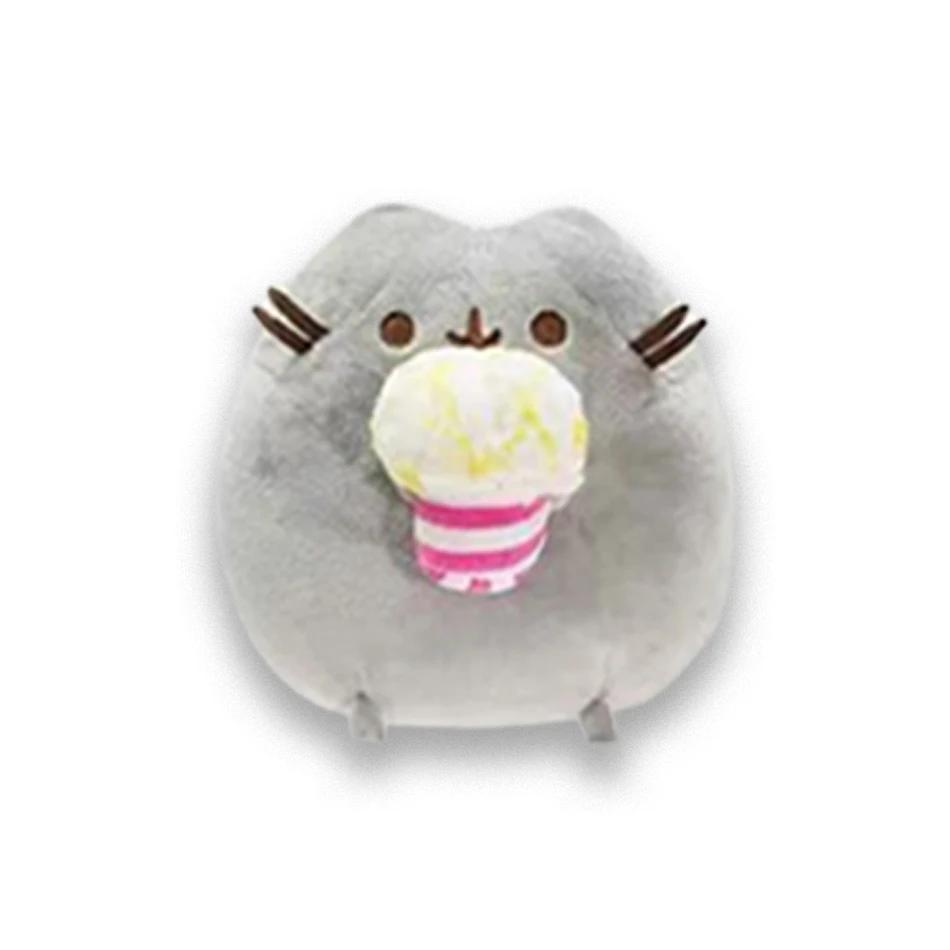 Divertido gato de peluche de , juguete de dibujos animados, gato de Anime suave, animales de peluche, muñecos de peluche, decora