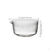 Clear Glass Bowl for Matcha Tea Ceremony, Handmade Chawan Green