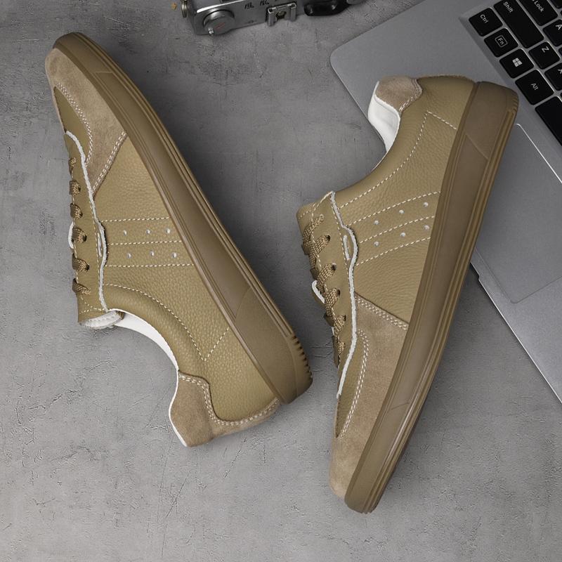 Fashion Genuine Leather Mens Tenis Masculino Fashion Outdoor Man Sneakers Lightweight Casual Shoes Luxury Casual Sneakers Walking Shoes