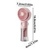 Handheld Misting Fan Rechargeable Battery Operated Portable 4 Speeds 360 Degree Swiveling Personal Fan for Travel