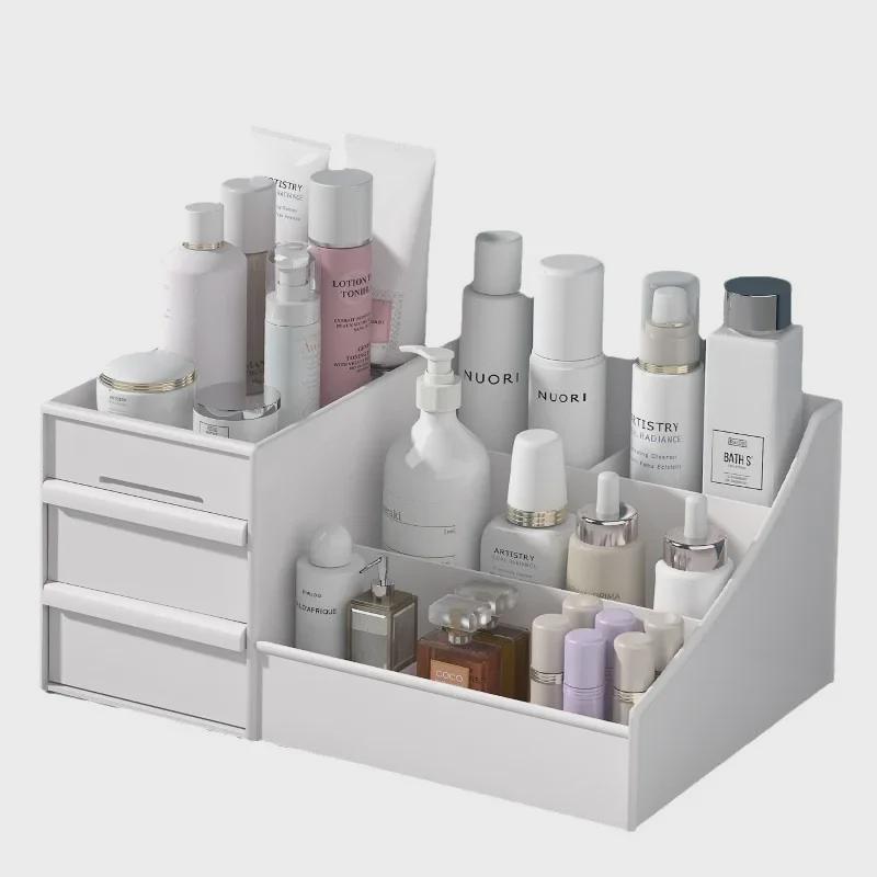 Großer Kosmetik-Organizer für den Schreibtisch mit Schubladen für Lippenstift und zur Verwendung im Wohnheim