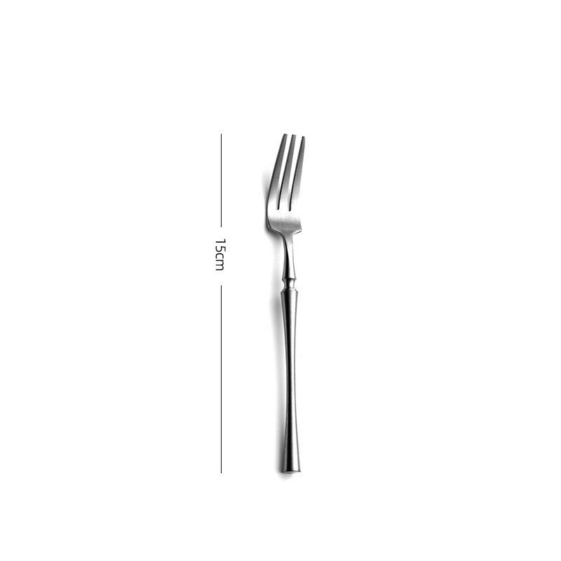 304 Stainless Steel Slim Waist Cutlery Set - Fork, Spoon, Steak Knife, Light Luxury Western Tableware