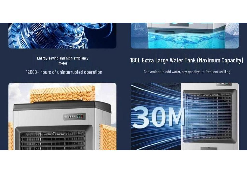 Heavy-Duty Commercial & Household Air Cooler Fan