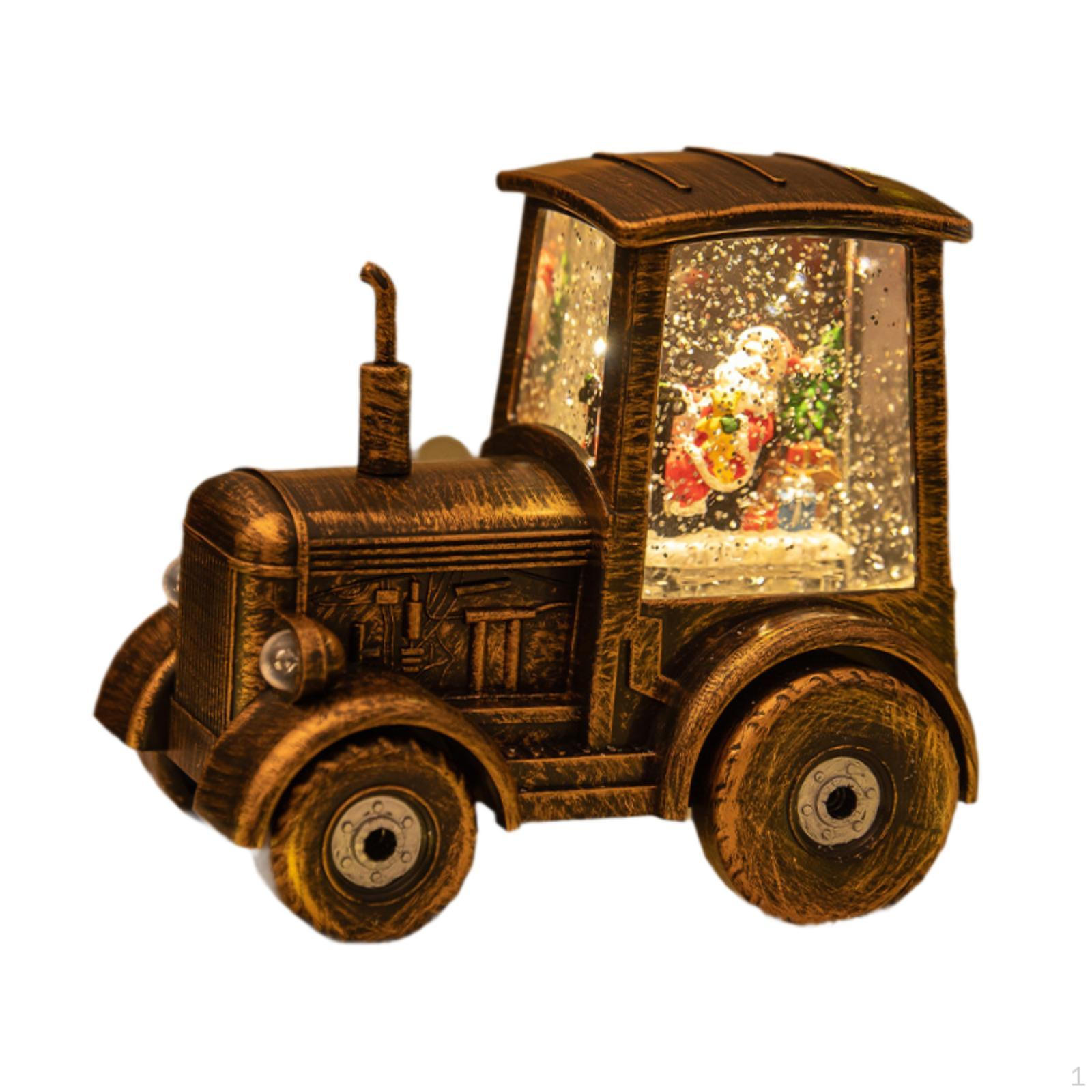 

Рождественский трактор с подсветкой, хрустальный шар, украшение для дома Santa
