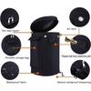 Small Black Propane Tank Cover, Cloth Cylinder Protector Sleeve and