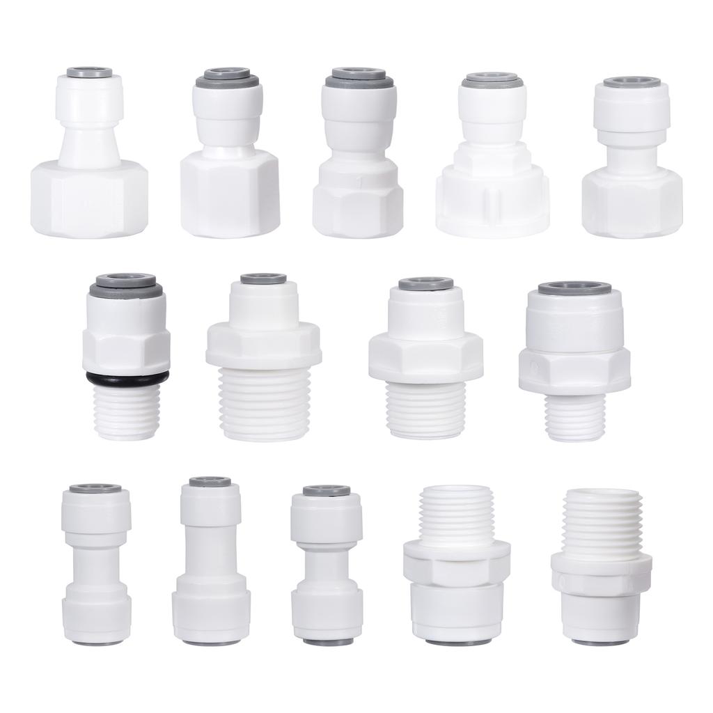 10Pcs Straight RO Water Fitting Male Female Thread 1/4 3/8 Coupling Hose Pipe Connector Water Filter Reverse Osmosis Parts New