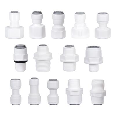 10 stuks Rechte RO Water Fitting Mannelijke Vrouwelijke Schroefdraad 1/4 3/8 Koppeling Slang Pijp Connector Waterfilter Omgekeerde Osmose Onderdelen Nieuw