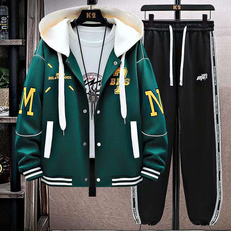 

Комплект из двух предметов для мужчин осень 2023 г.: Куртка, толстовка и брюки XL