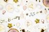 Talerzyki Baby Shower, Oh Baby, Beżowe, 17,5X22Cm ,6 Szt.