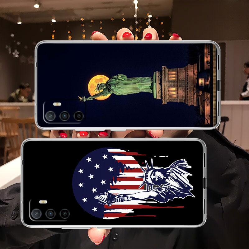 IK66 Statue of Liberty Phone Case for Motorola Moto G10 G20 G30 G31 G32 G34 G35 G41 G42 G50 G51 G52 G55 G60 G60S G62 G71 G72 G75