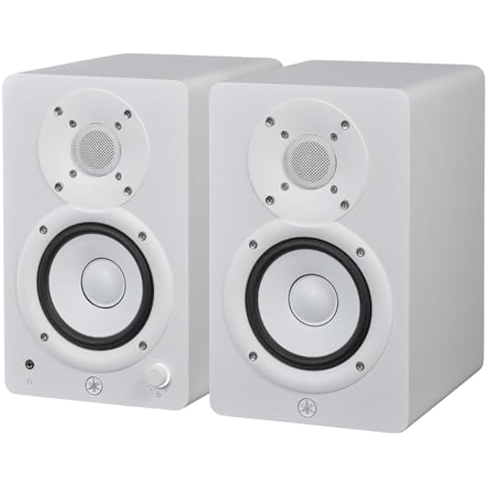 YAMAHA YAMAHA Powered Studio Monitor Speaker Pair Compact White HS4W