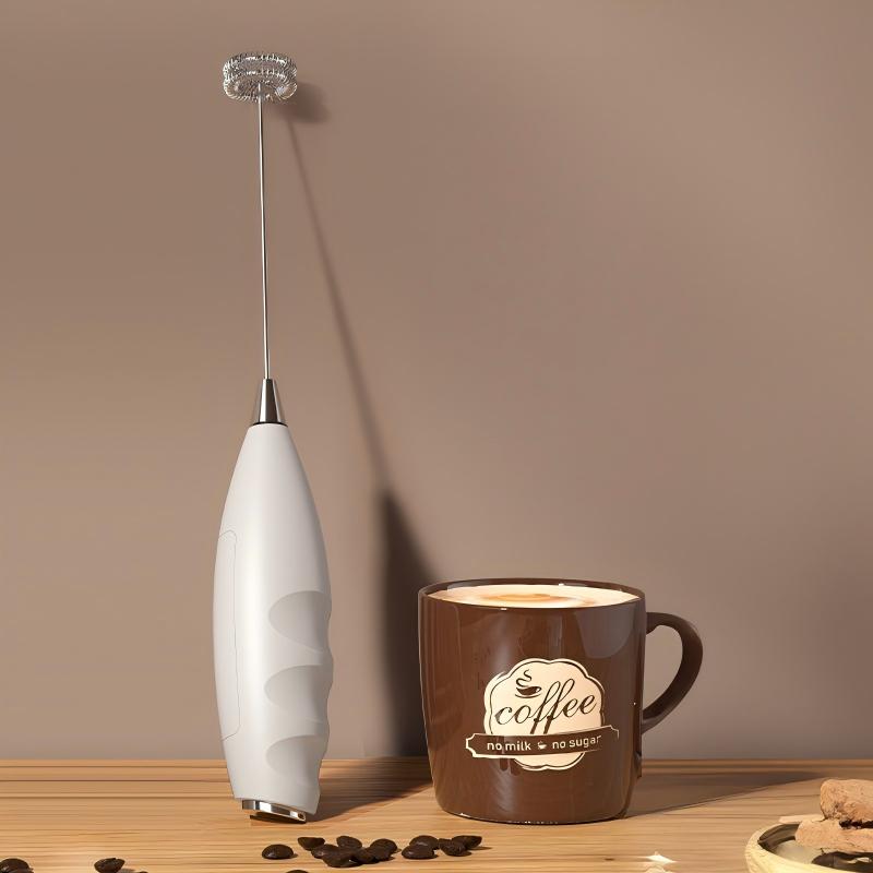Wireless Electric Milk Frother Battery-Powered Handheld Foamer Coffee Cream Soup Peanut Butter Egg Whisking Baking Accessories