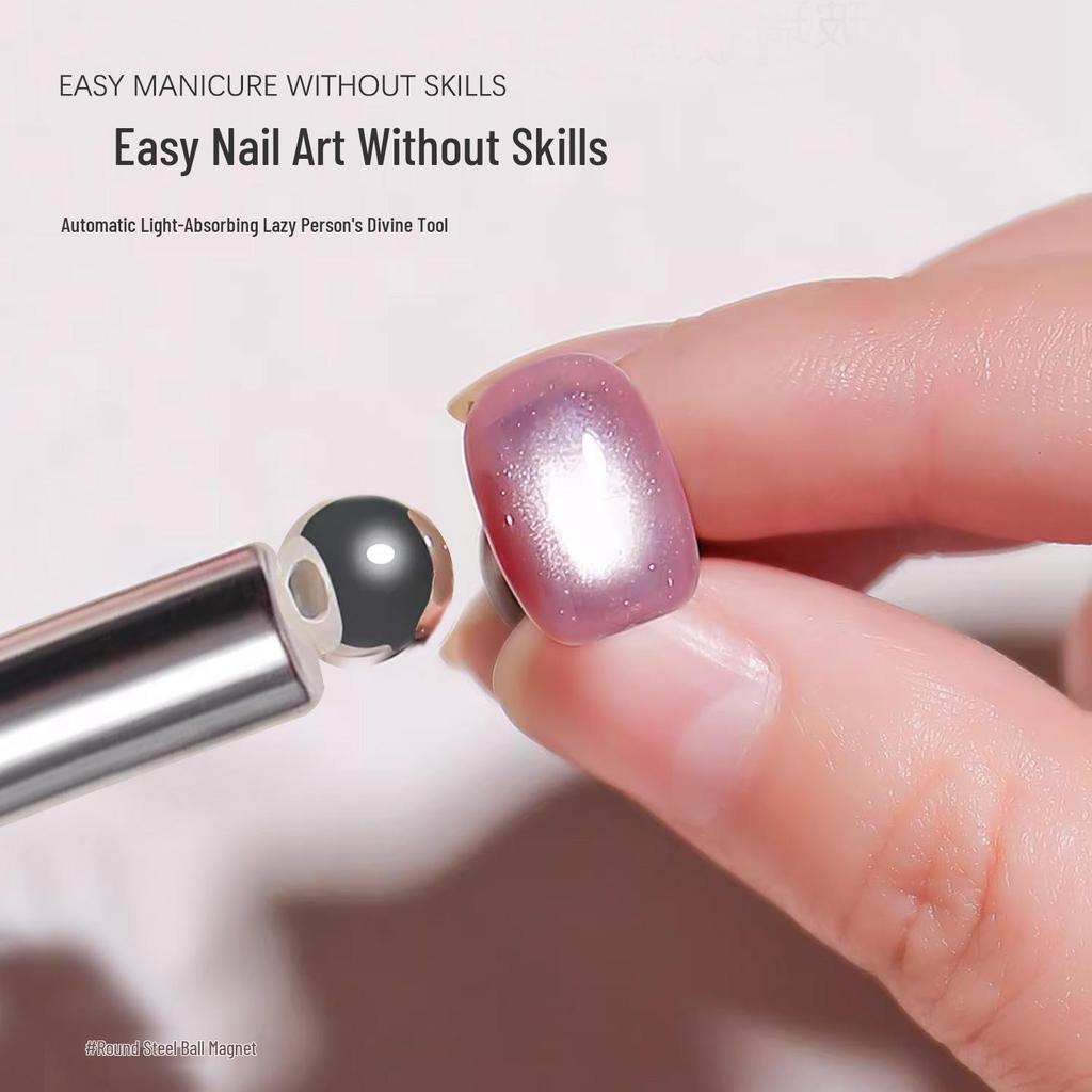 8mm Round Magnetic Steel Beads for Nail Salons, Strong Suction Magnets, and Cat's Eye Glass Glue.