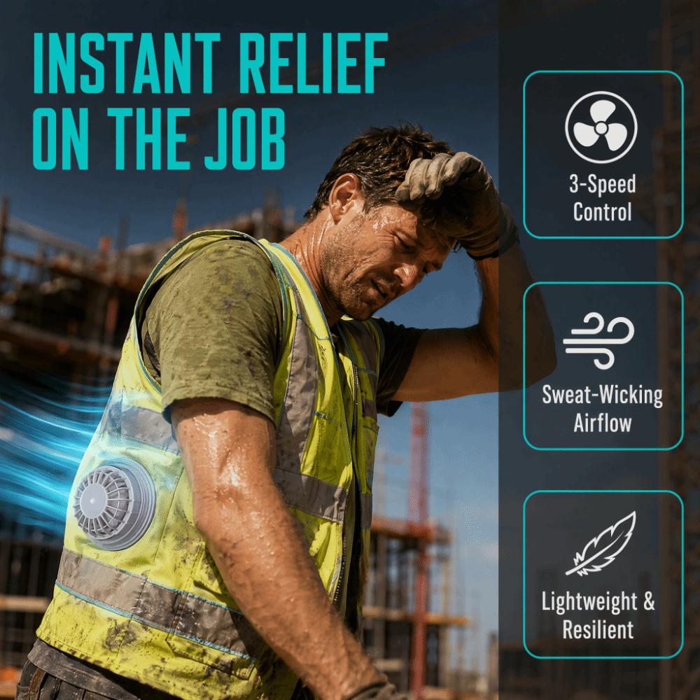 Multi-functional Vest Fan Adjustable Fan Speeds Ventilation Fans Portable Cooling Fan  Outdoor