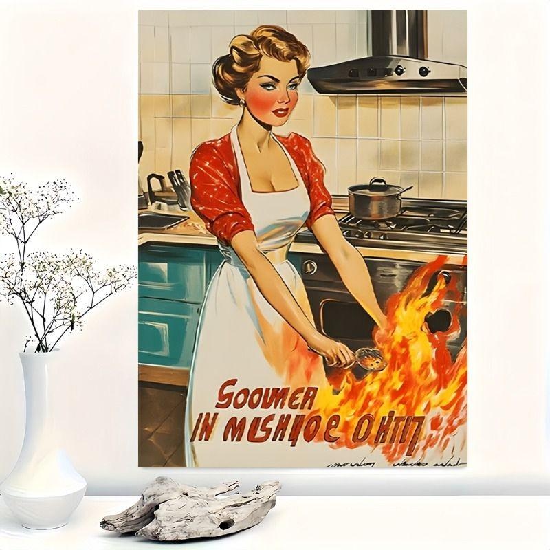 Aluminum Metal Wall Sign, Modern Art Decor Plaque 20x30cm