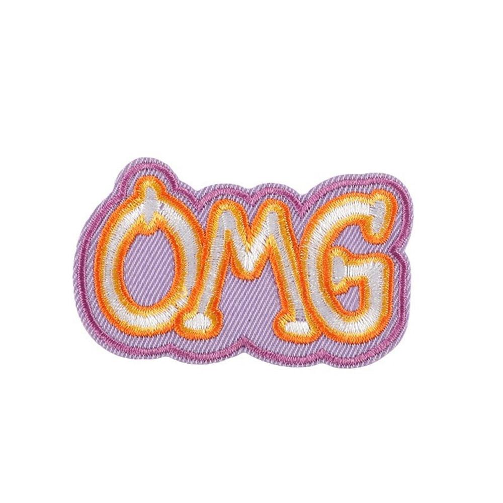 Letter Flower Self-adhesive Embroidery Badge Patches for DIY T-shirt Jeans Backpack Clothing Appliques Decor Sticker