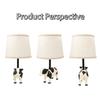 Cute Spotted Cow Table Lamp Cartoon Animal Night Light for Kids Bedroom Desk & Nursery Decor Adorable LED Mood Lighting