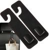 Auto-Handtaschenhaken, 2 Stück, Aufbewahrungshaken aus Mikrofaser-Leder, Autositz-Kopfstützenhaken, Kleiderbügel, Aufbewahrungs-Organizer, universell für Handtaschen