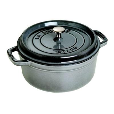 STAUB Round Cocotte Ø20 Graphite Grey