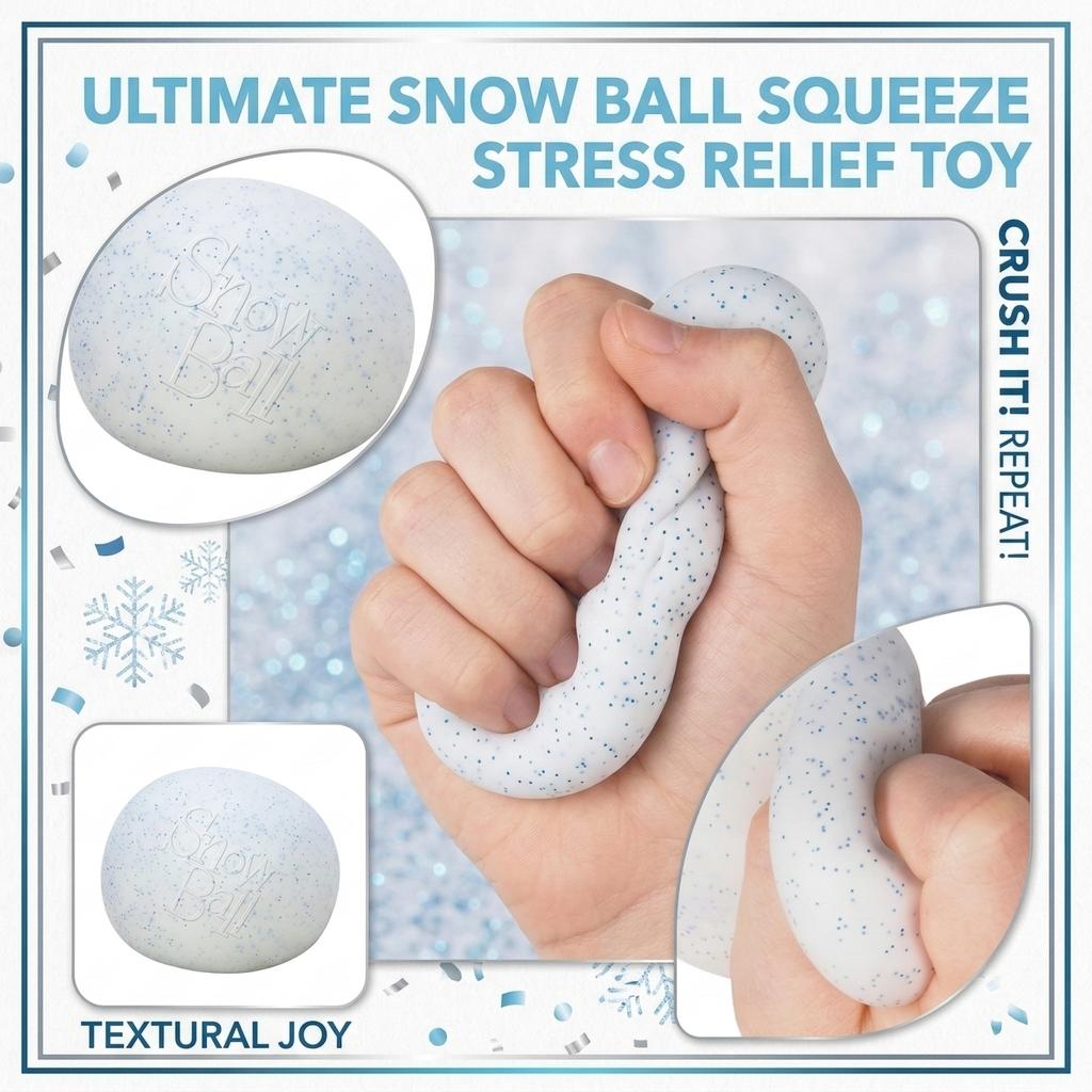 Nuove Palline Antistress Palla di Neve Carine Con Scatola Sensoriali Pallina di Pasta Morbida Giocattolo Antistress Regali Per Adulti Bambini