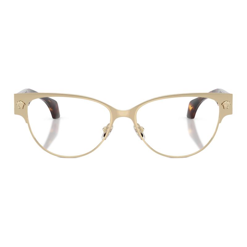 Versace Temple logo design metal cat eye optical glasses women's gold 65974603 VE13181252-Gold 53/15/140 - h.39