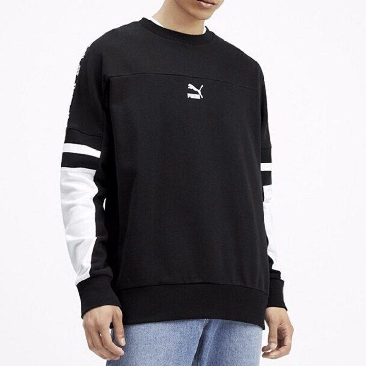Puma Sweatshirts Men's Black Crew Neck Moderate Other 595872-01