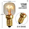 E14 Led Microwave Oven Bulbs 220V 300 Celsius Degree High Temperature Cooker Hood Lamp Salt Lights 15W 25W