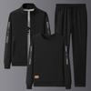 Men's Spring Autumn Large Size Hoodies 3Pcs Set Jacket+Hoodies+Pants Tracksuit Casual Outfit Athletic Sportswear