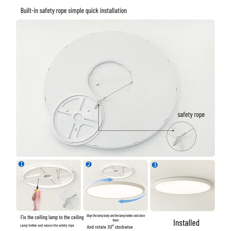 Ultra-Thin Full Spectrum Eye Protection Ceiling Light for Study, Bedroom, or Hallway