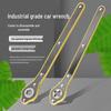 Vehicle-Mounted Labor-Saving Scissor Jack Ratchet Wrench for Tire Removal