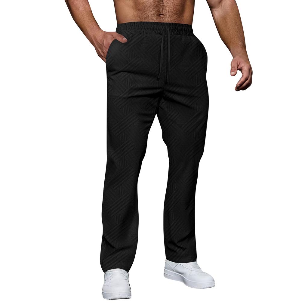 Men's Solid Color Loose Sweatpants Men's Casual Fashion Sweatpants