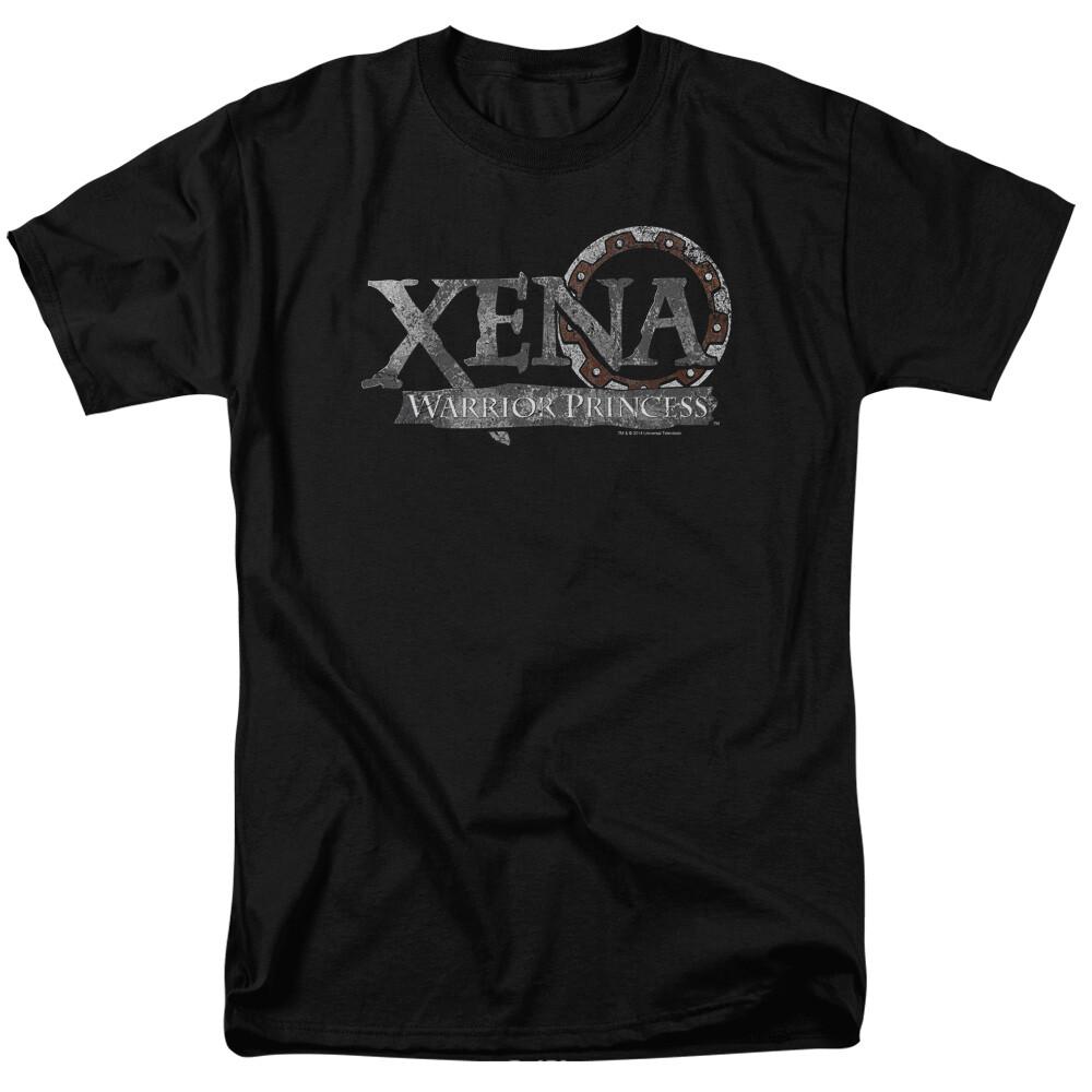 

Xena Warrior Princess Battered Logo T Shirt Mens Licensed Classic TV Show Black S