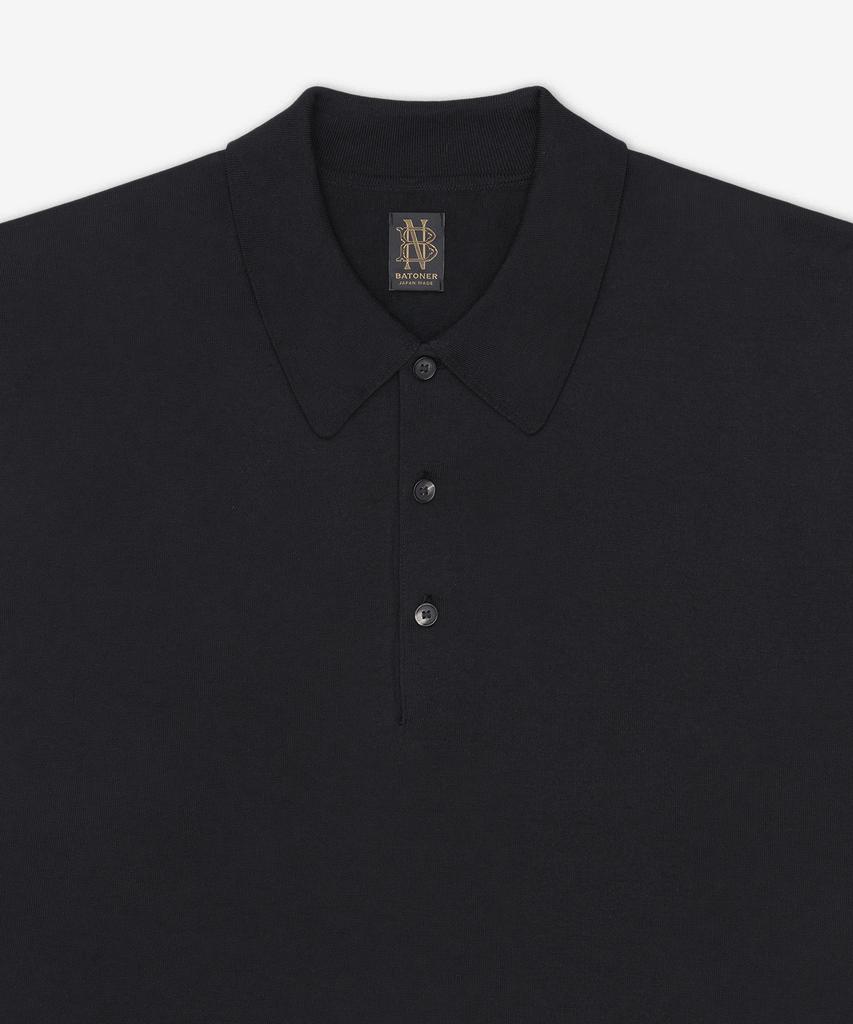 Batoneo Caribbean Sea Island Short Sleeve Polo Shirt - Black / Bn26Sm064Black