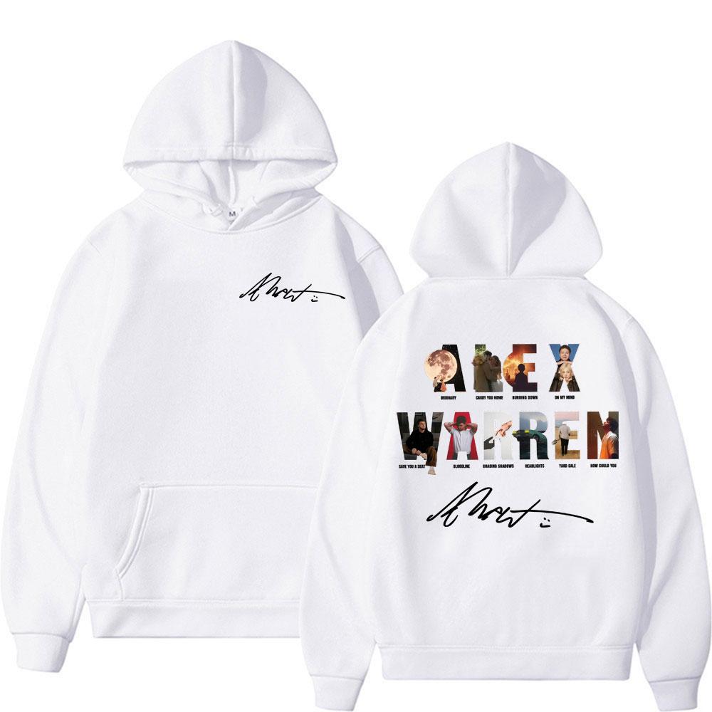 Alex Warren Album Song Titles Music Merch Hoodies Men Women Fashion Retro Long Sleeve Pullovers Winter Casual Fleece Sweatshirts
