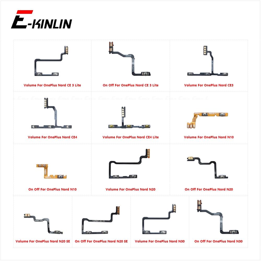 Power On Off Button Volume Switch Key Control Flex Cable Ribbon For OnePlus Nord CE 3 4 CE3 CE4 Lite N10 N20 SE N30 Repair Parts