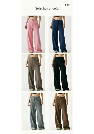 Women's Quick-Dry Loose Fit Yoga Pants - Lazy Style, Slimming, Wide-Leg Pilates Training Trousers