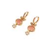 1 Pair Cute Rabbit Dangle Earrings for Women Zirconia Earring Jewelry Wedding Party Accessories