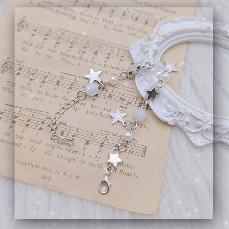 Cooles Y2K Sternkettenarmband Modisches Stern-Charme-Armband Elegantes Chic