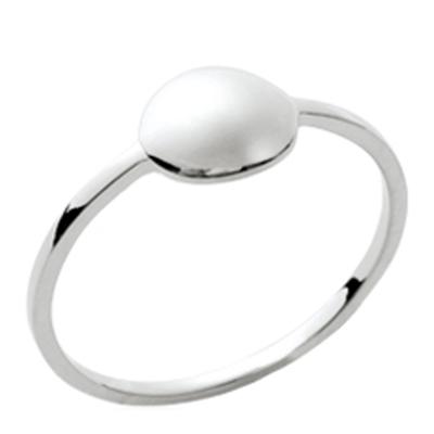 Silver Ring 'Choreography' Silver (rhodium) - 7 Mm
