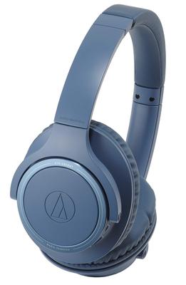 Audio-Technica ATH-SR30BT BL Bluetooth Wireless Headphones with Mic, 70 Hours of Playback, Blue