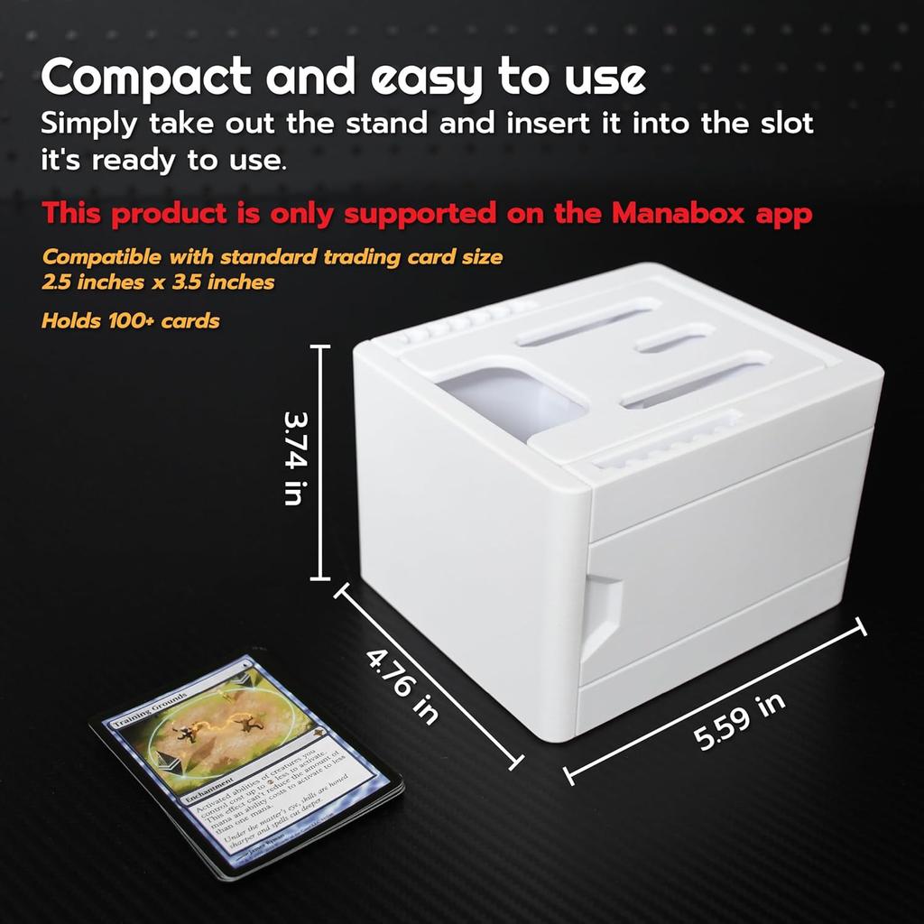 Foldable Card Scanner Stand for MTG Card Slinger for Fast Scan & Price Check Trading Card Scanner Holder Fits for ManaBox App