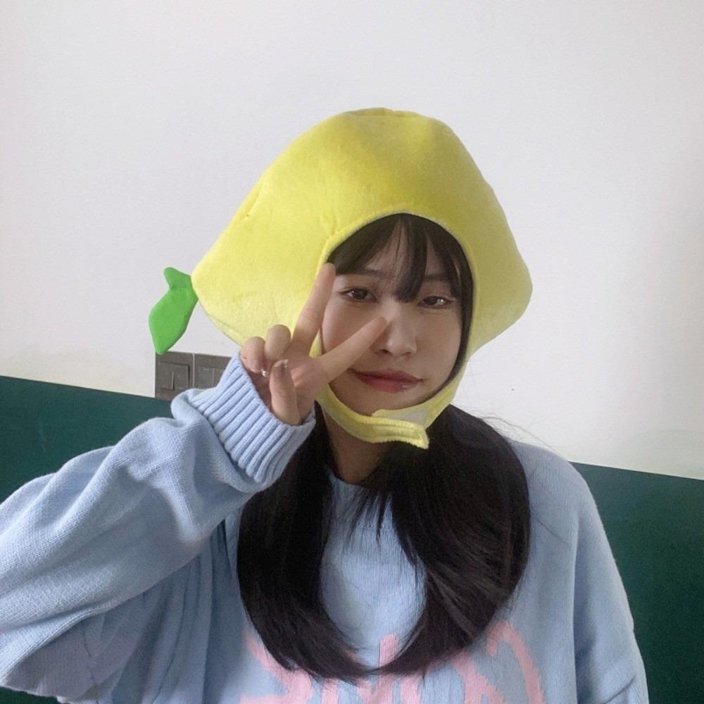 Playful Fruit and Vegetable Hat Thick Pullover Cap Mushroom Nutrition Month Hat  Photography Props