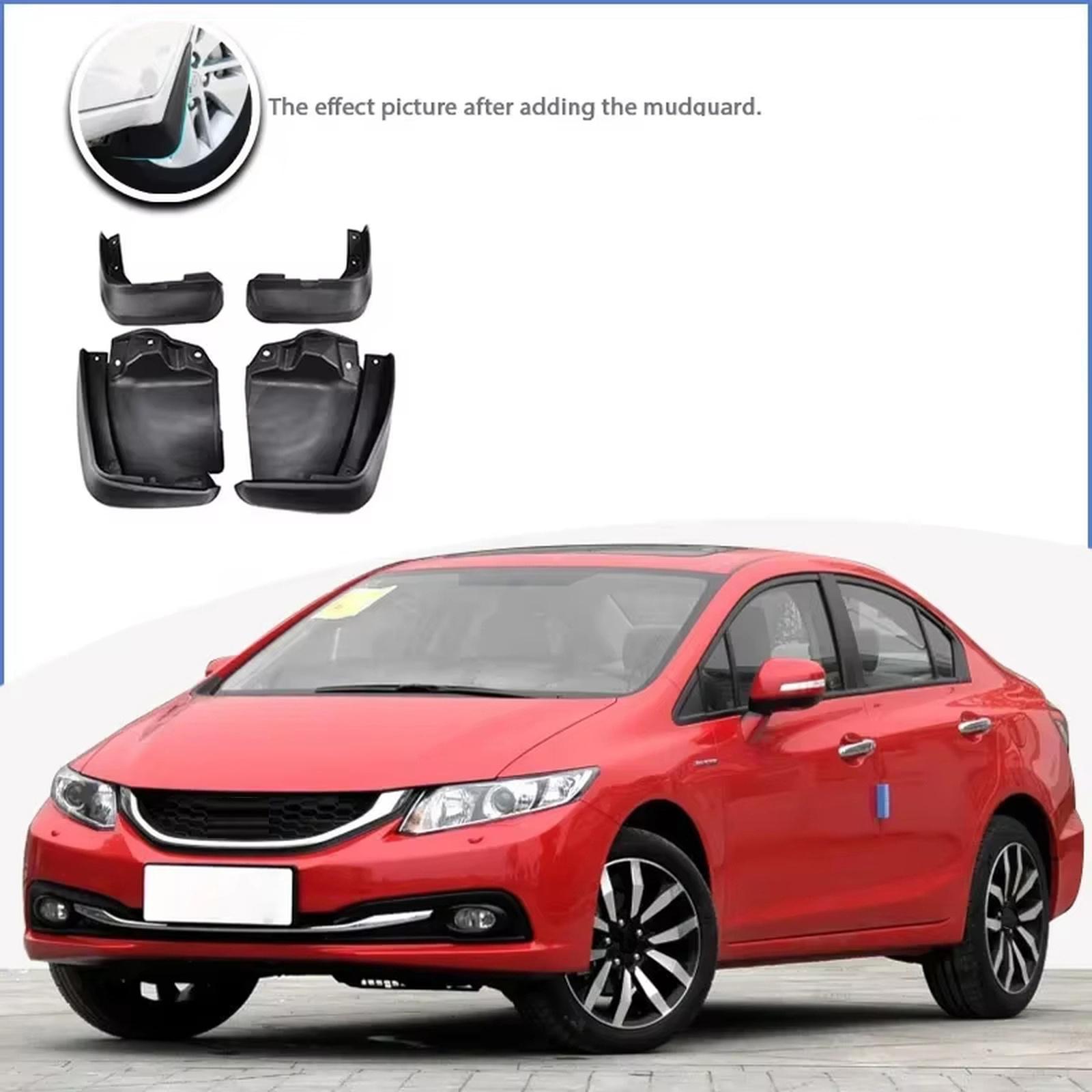

Для Civic 2012-2015 (Большой размер) - Брызговик колеса автомобиля, Внешняя торговля One Size
